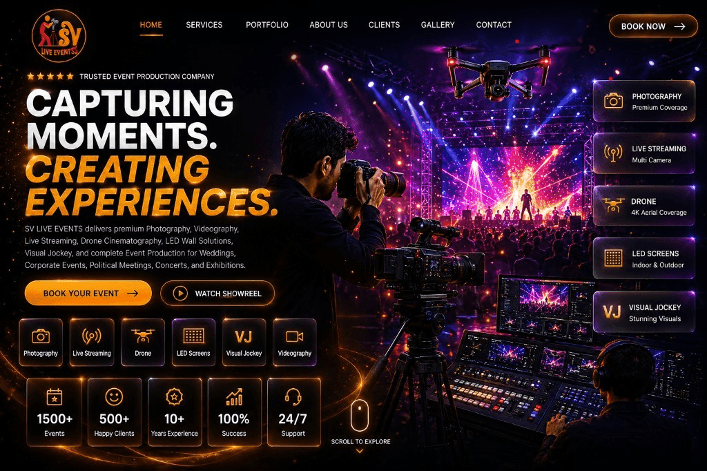 Cinematic event coverage still