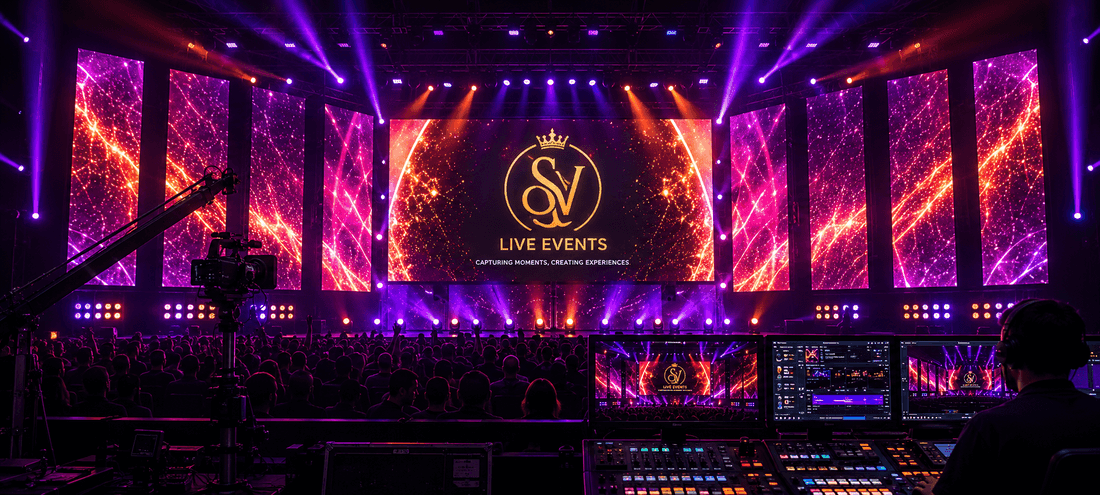 LED wall backdrop on a concert stage